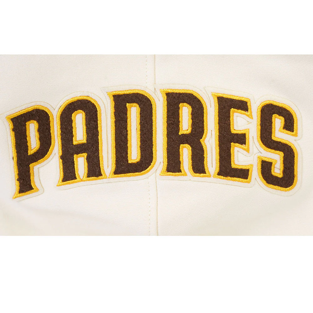 MLB SAN DIEGO PADRES SOUVENIR MEN'S FLEECE PULLOVER HOODIE (EGGSHELL) - Image 6