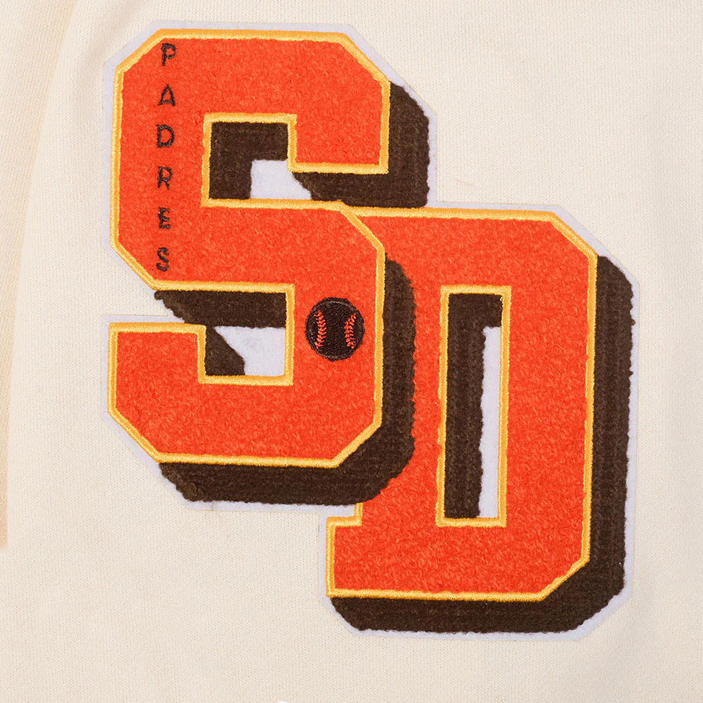 MLB SAN DIEGO PADRES BEST OF MEN'S DROP SHOULDER FLC PO HOODIE (EGGSHELL) - Image 7