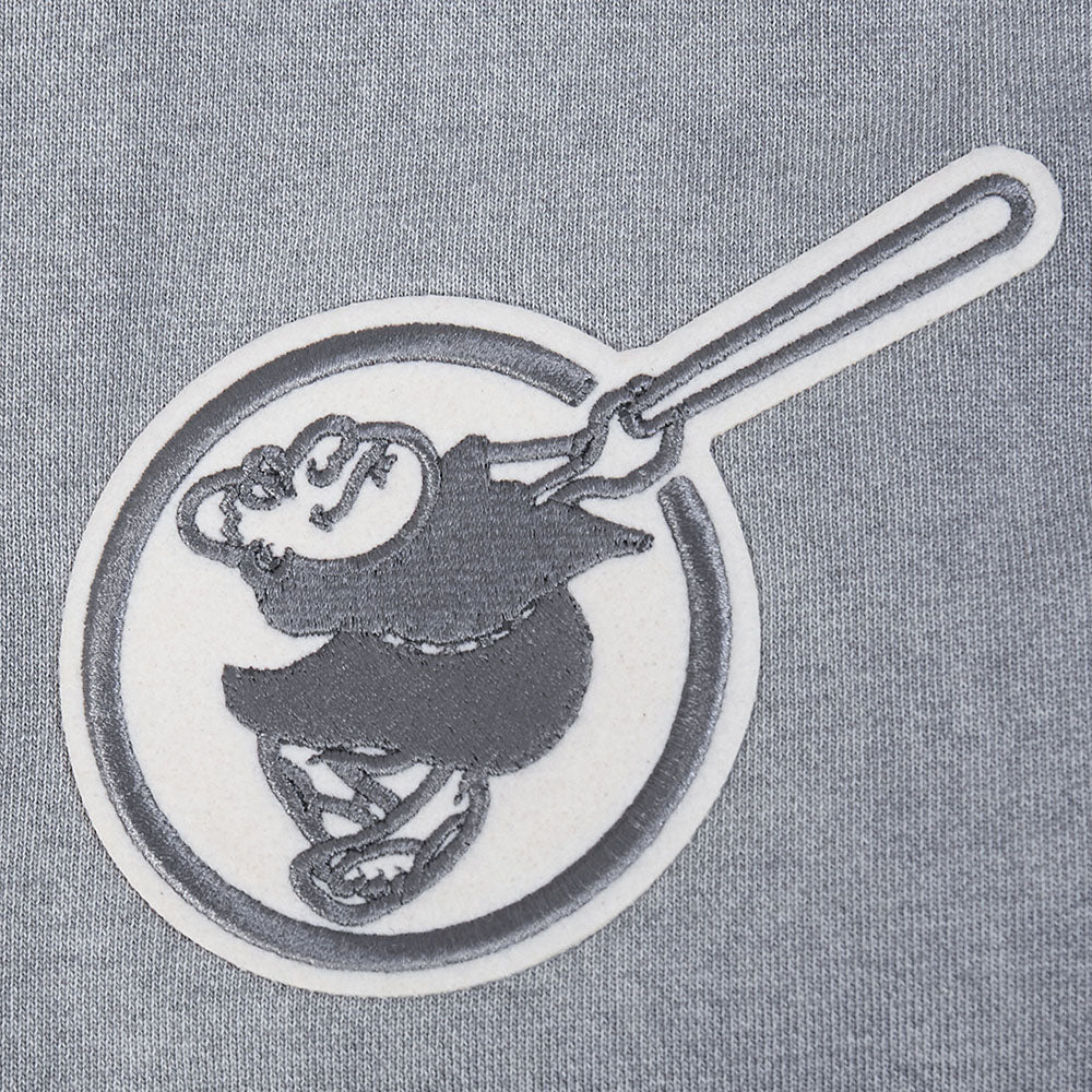 MLB SAN DIEGO PADRES STREET TEAM MEN'S ENZYME WASH DS FT PO HOODIE (WASHED GREY) - Image 6