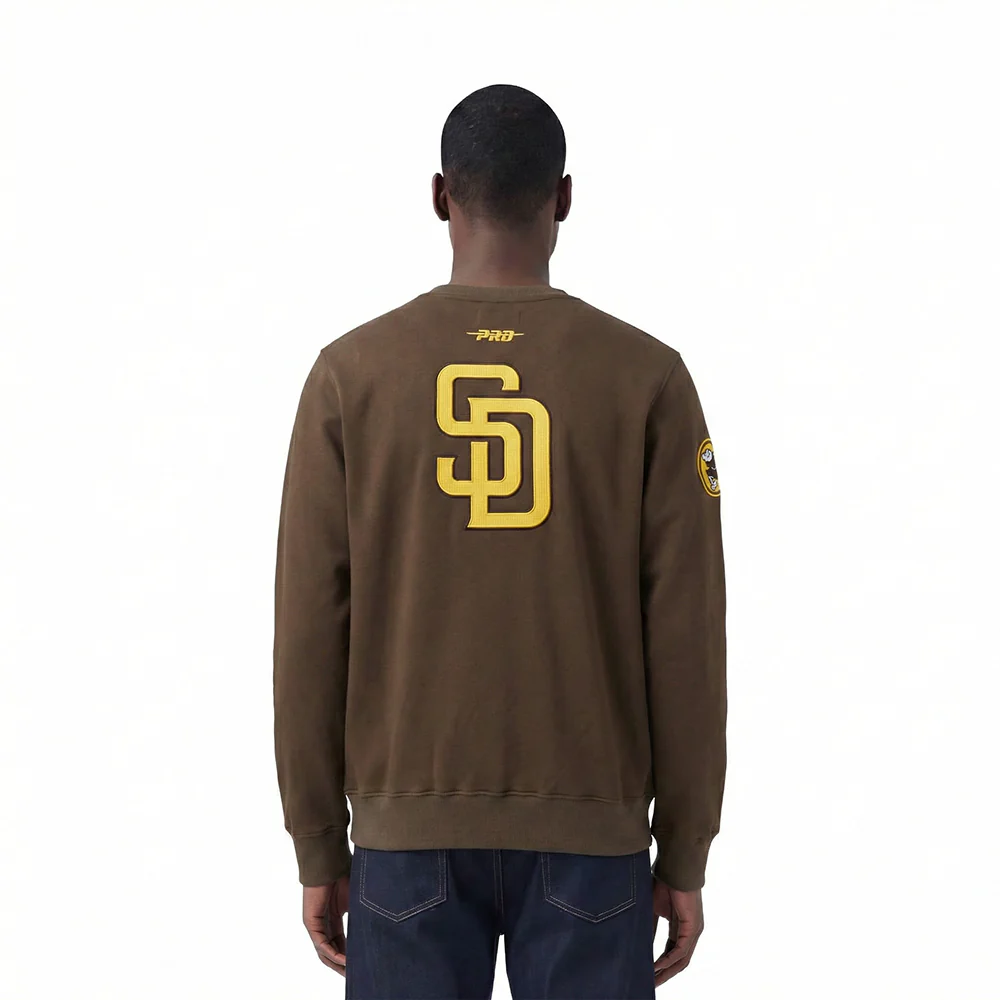 MLB SAN DIEGO PADRES CITY ARCH MEN'S FLC CREWNECK (BROWN) - Image 2