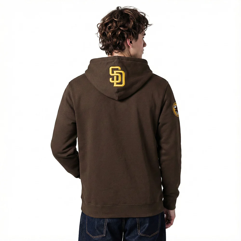 MLB SAN DIEGO PADRES CITY ARCH MEN'S FLC PO HOODIE (BROWN) - Image 2