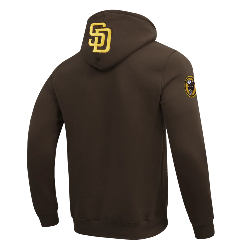 MLB SAN DIEGO PADRES CITY ARCH MEN'S FLC PO HOODIE (BROWN) - Image 4