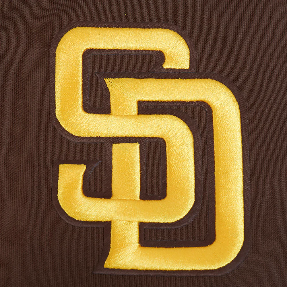 MLB SAN DIEGO PADRES CITY ARCH MEN'S FLC 1/4 ZIP (BROWN) - Image 6