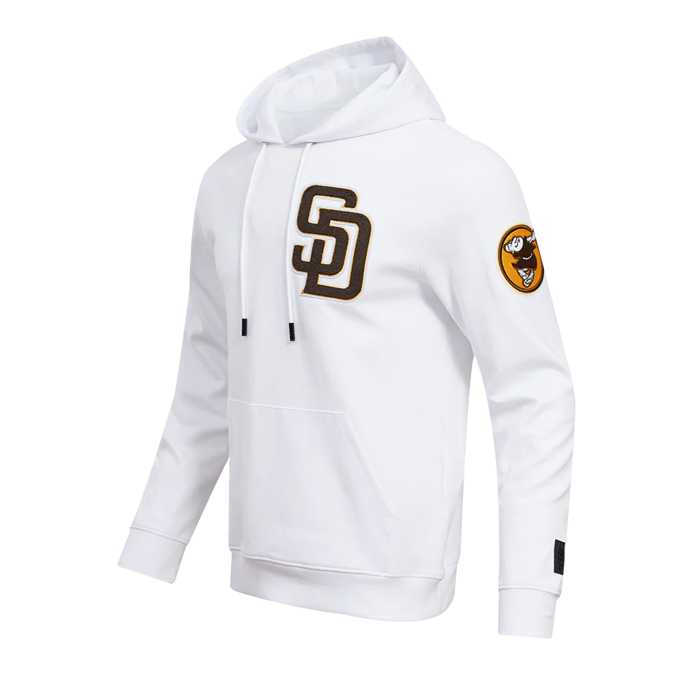 MLB SAN DIEGO PADRES CLASSIC CHENILLE MEN'S PULLOVER HOODIE (WHITE) - Image 10
