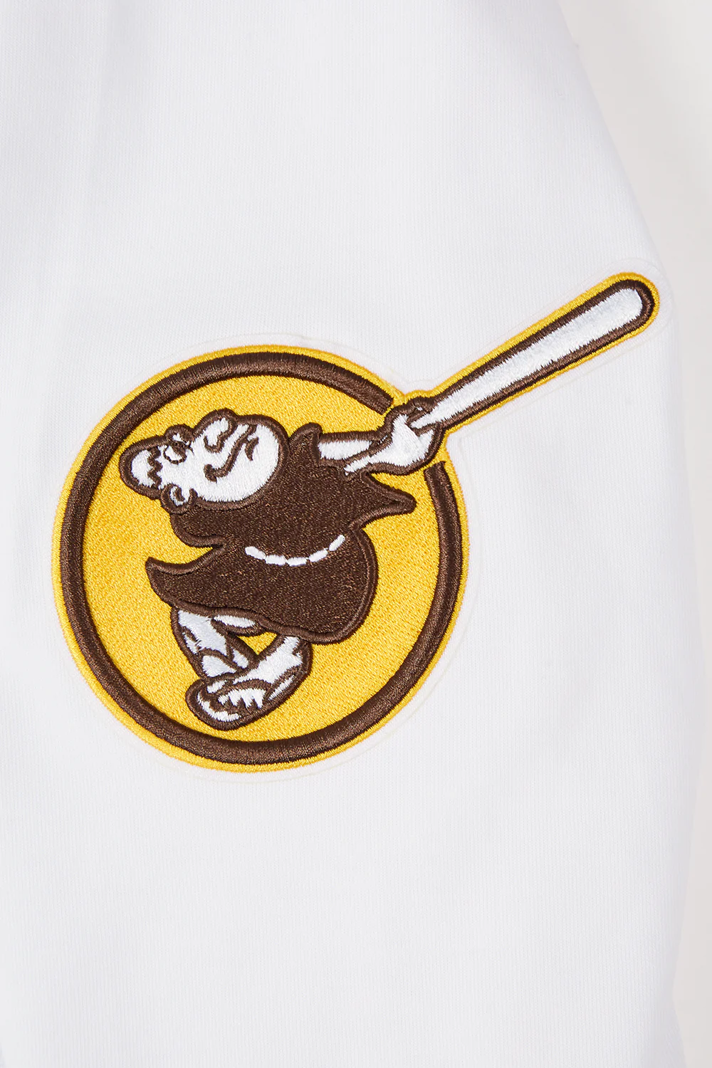 MLB SAN DIEGO PADRES CLASSIC CHENILLE MEN'S FULL ZIP PULLOVER HOODIE (WHITE) - Image 7