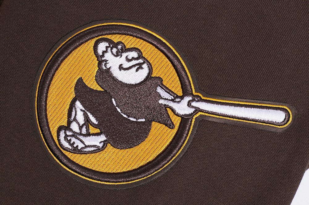 MLB SAN DIEGO PADRES MASHUP MEN'S RIB CREWNECK (BROWN) - Image 5