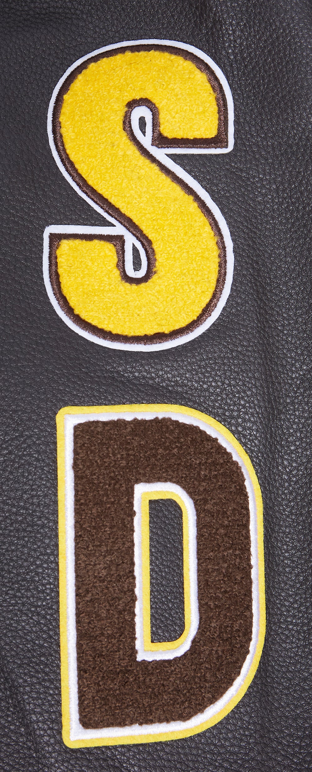 MLB SAN DIEGO PADRES SCRIPT TAIL MEN'S RIB WOOL VARSITY (EGGSHELL/ BROWN) - Image 8
