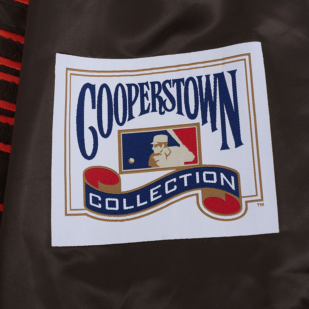 MLB SAN DIEGO PADRES BEST OF MEN'S RIB SATIN JACKET (BROWN) - Image 8