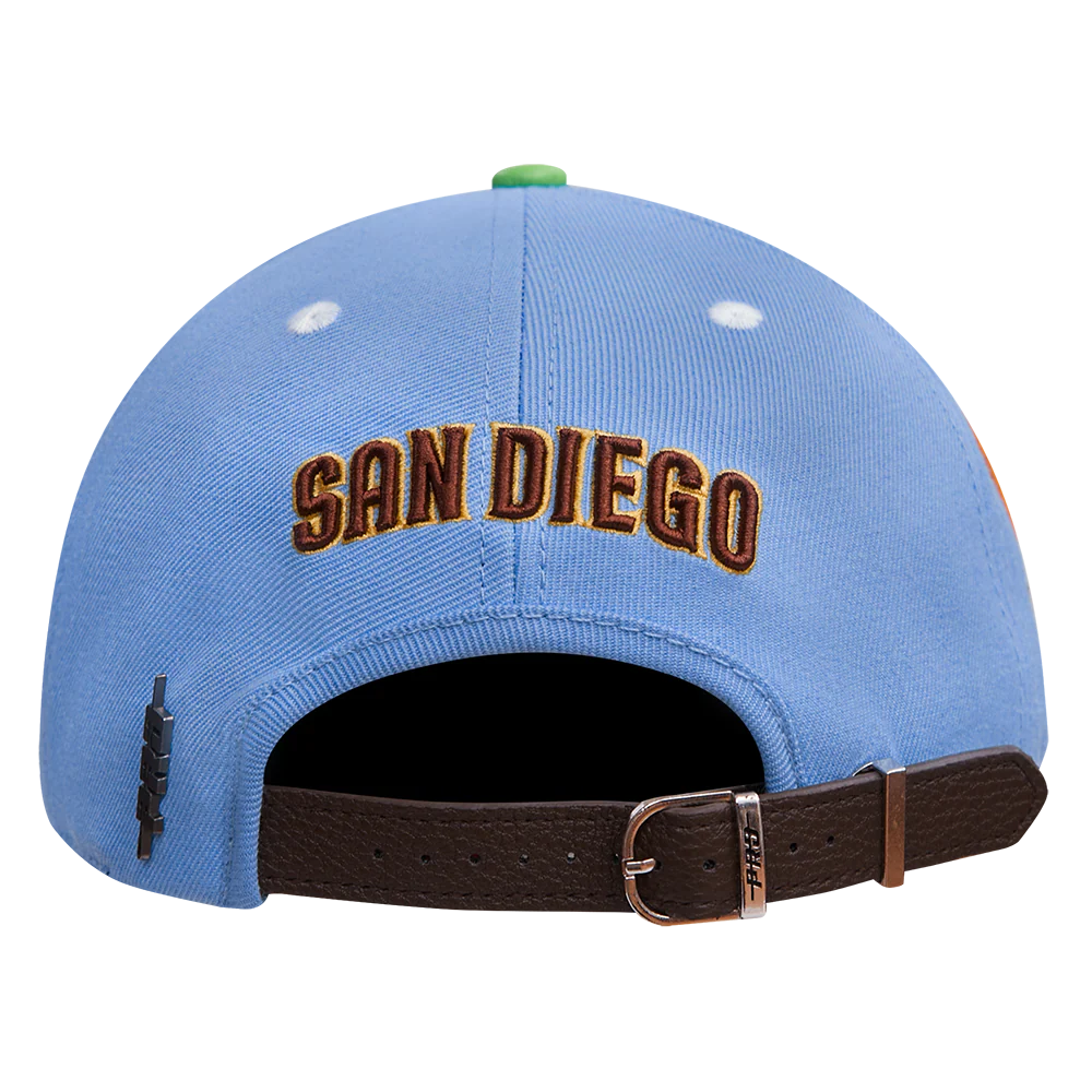 MLB SAN DIEGO PADRES RETRO STRAPBACK (UNI BLUE/ GREEN) - Image 5