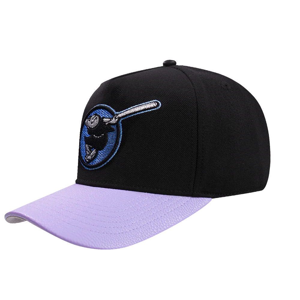 MLB SAN DIEGO PADRES PASTELLIC 2 TONE PINCH FRONT STRAPBACK (BLACK/PURPLE) - Image 3