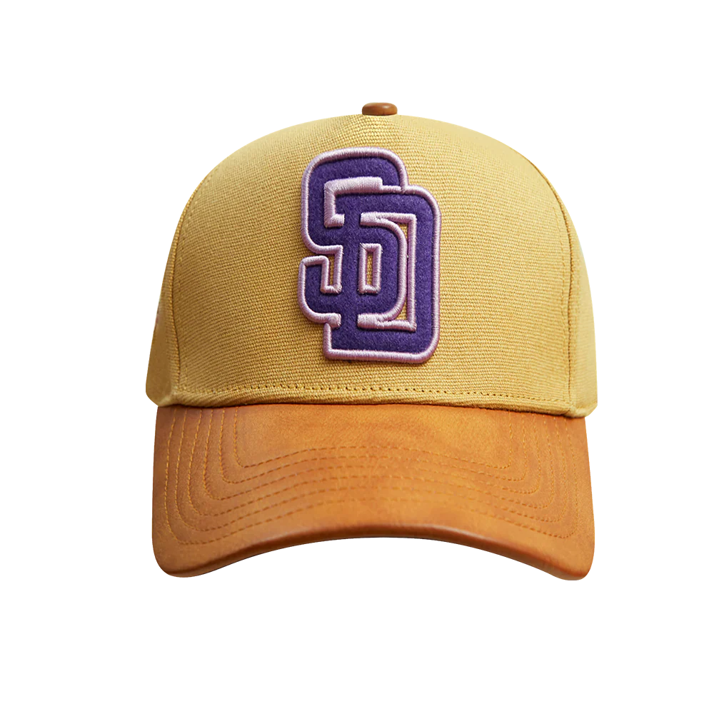 MLB SAN DIEGO PADRES RESERVE 2 TONE PINCH FRONT STRAPBACK (TAN/ WHEAT)