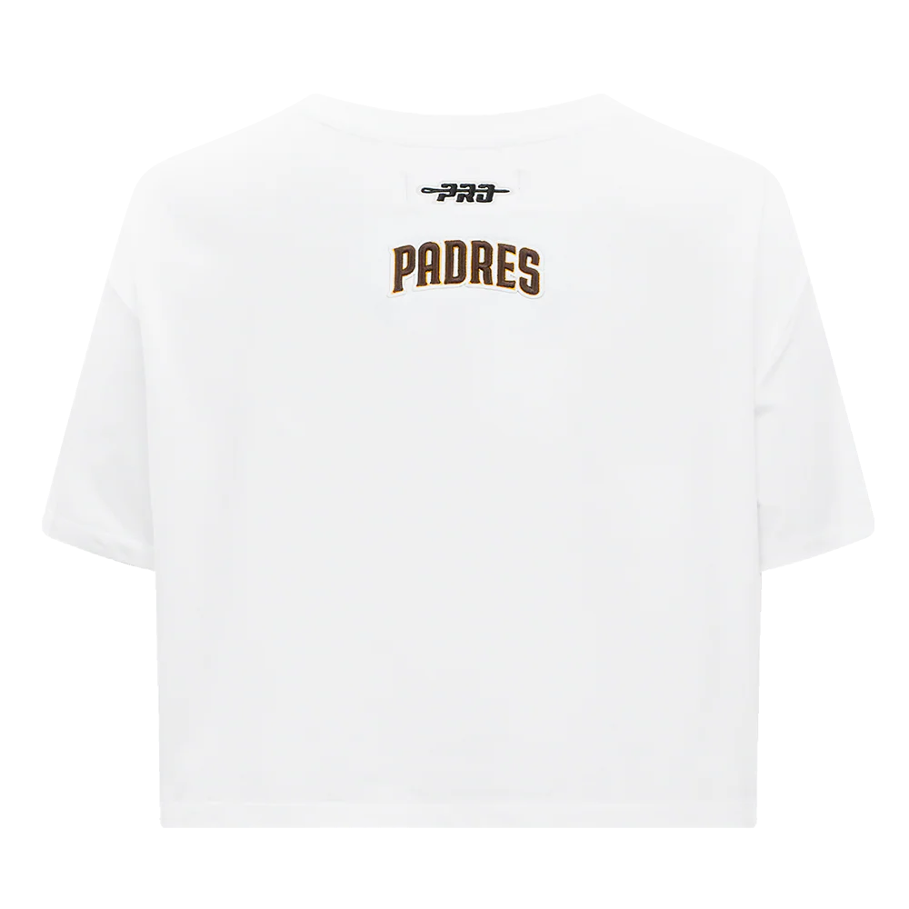 MLB SAN DIEGO PADRES CITY RANSOM WOMEN'S SJ BOXY TEE (WHITE) - Image 3