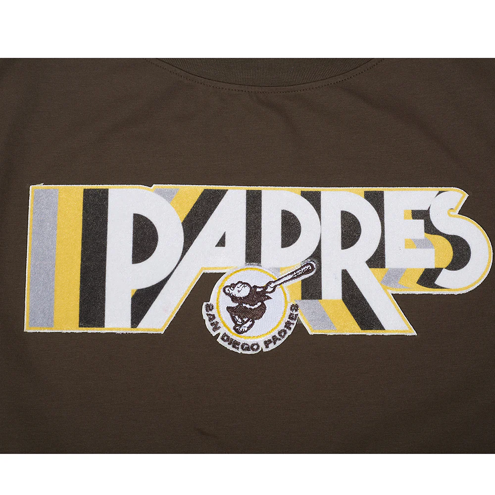 MLB SAN DIEGO PADRES RETRO ELEVATION WOMEN'S SJ BOXY TEE (BROWN) - Image 5