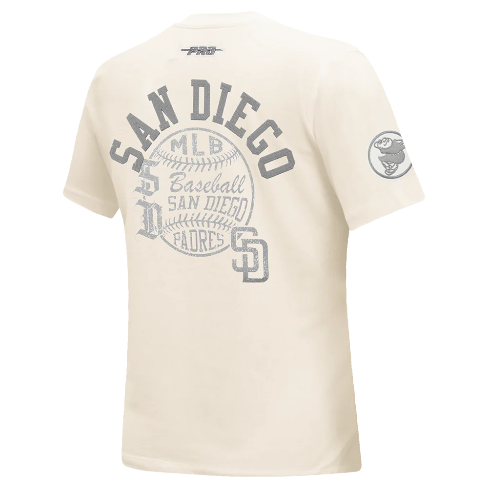 MLB SAN DIEGO PADRES STREET TEAM WOMEN'S SJ SLIM FIT TEE (EGGSHELL) - Image 4