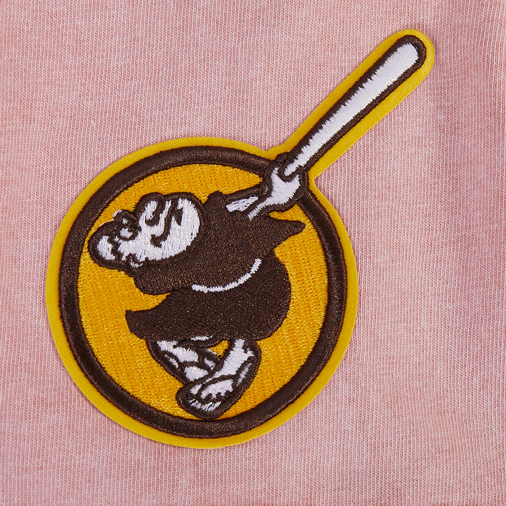 MLB SAN DIEGO PADRES WASHED JEWELS WOMEN'S S/S BOXY TOP (WASHED MAUVE) - Image 7