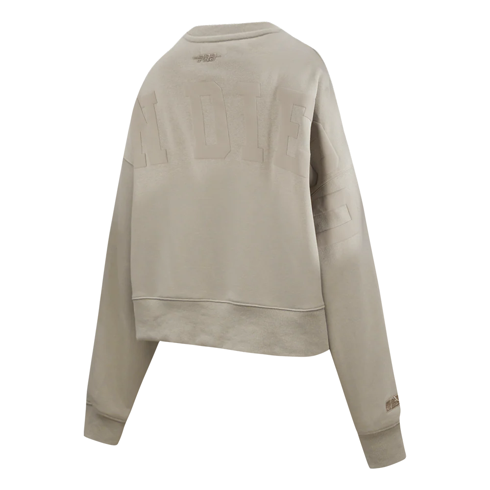 MLB SAN DIEGO PADRES WINGSPAN WOMEN'S FLEECE CREWNECK (TAUPE) - Image 6