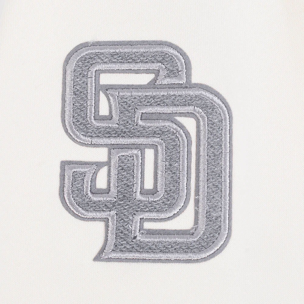 MLB SAN DIEGO PADRES REVERSE FRENCH TERRY WOMEN'S FLEECE CREWNECK (EGGSHELL) - Image 11