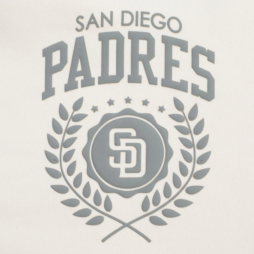 MLB SAN DIEGO PADRES STREET TEAM WOMEN'S FLC CREWNECK (EGGSHELL) - Image 7
