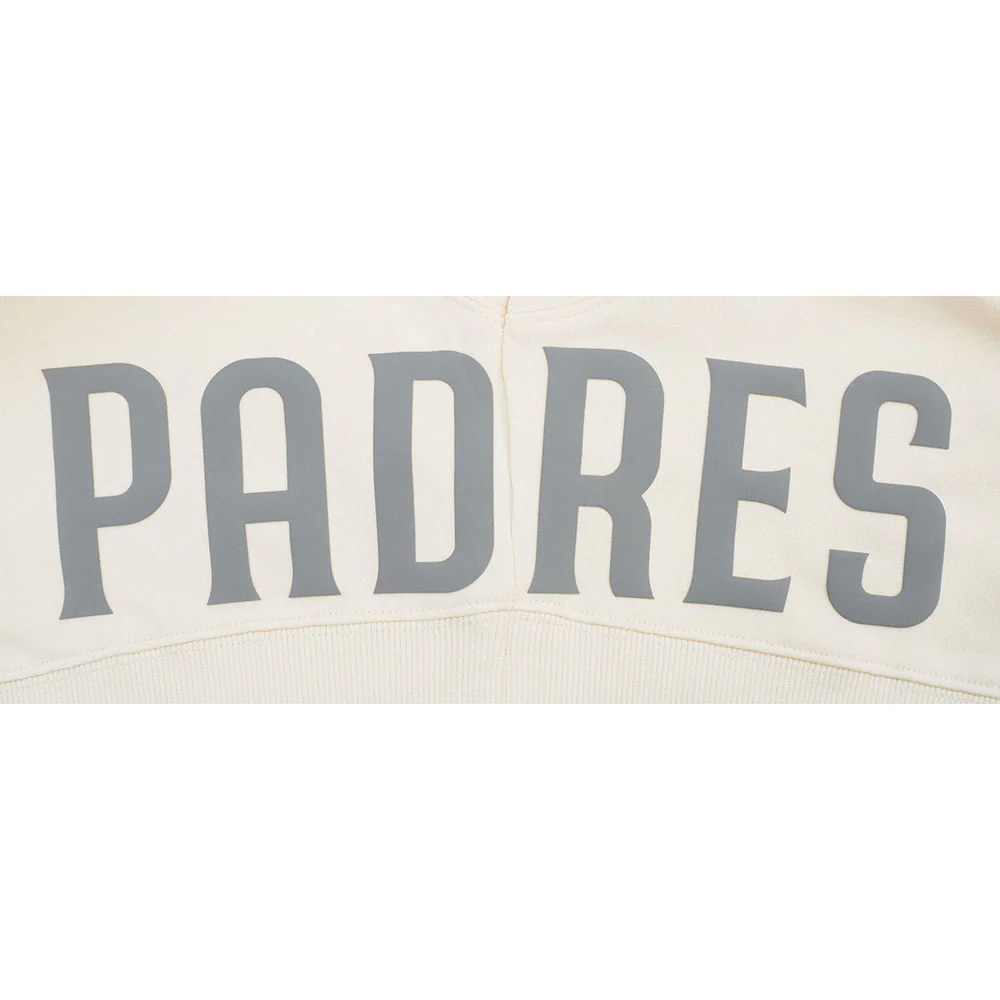 MLB SAN DIEGO PADRES STREET TEAM WOMEN'S FLC CREWNECK (EGGSHELL) - Image 9