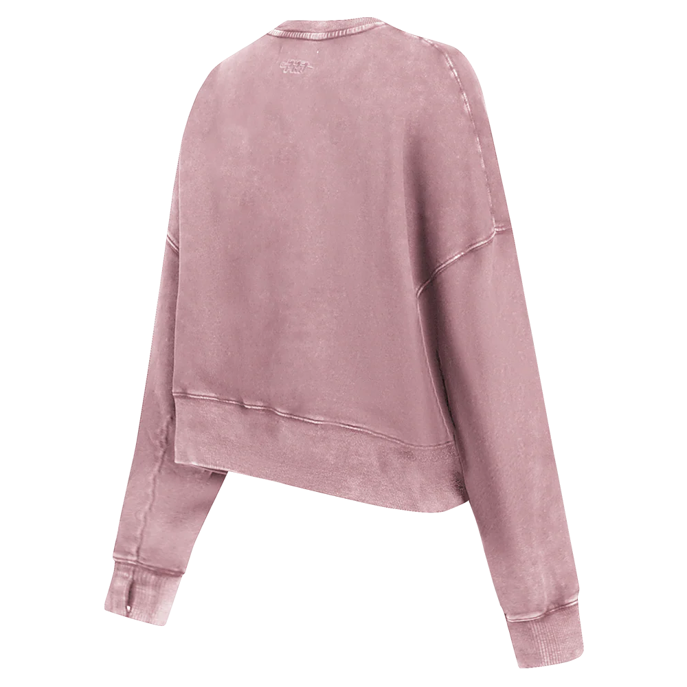 MLB SAN DIEGO PADRES WASHED JEWELS WOMEN'S CREWNECK (WASHED MAUVE) - Image 5