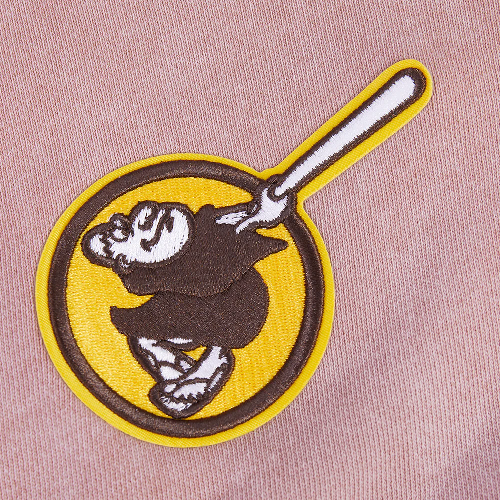 MLB SAN DIEGO PADRES WASHED JEWELS WOMEN'S CREWNECK (WASHED MAUVE) - Image 6