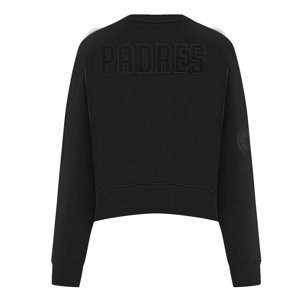 MLB SAN DIEGO PADRES NEUTRAL WOMEN'S CREWNECK (BLACK) - Image 3