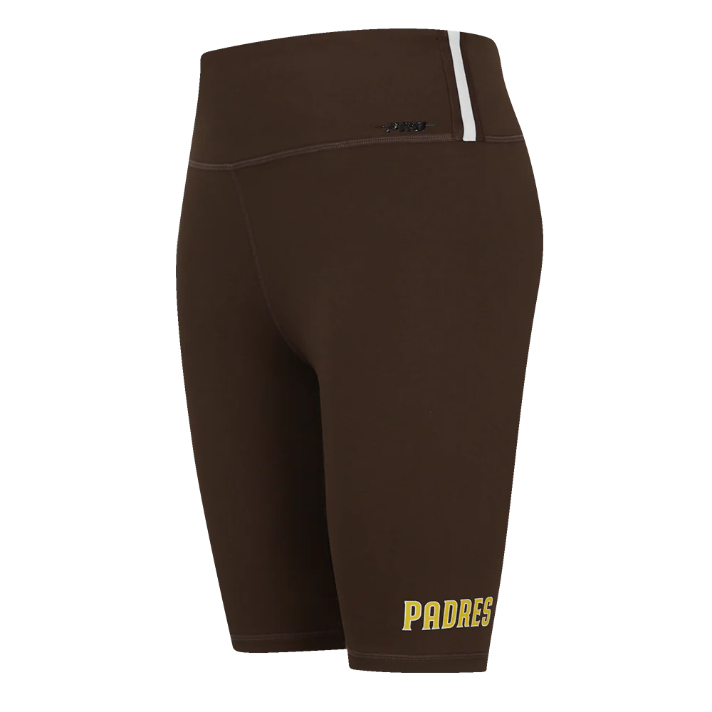 MLB SAN DIEGO PADRES CLASSIC WOMEN'S COTTON BIKE SHORT (BROWN)