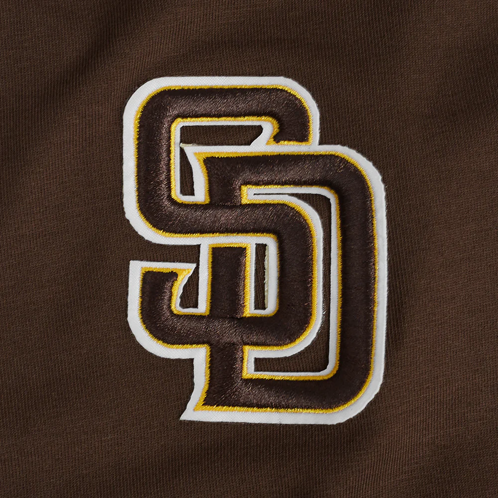 MLB SAN DIEGO PADRES CLASSIC WOMEN'S COTTON BIKE SHORT (BROWN) - Image 6