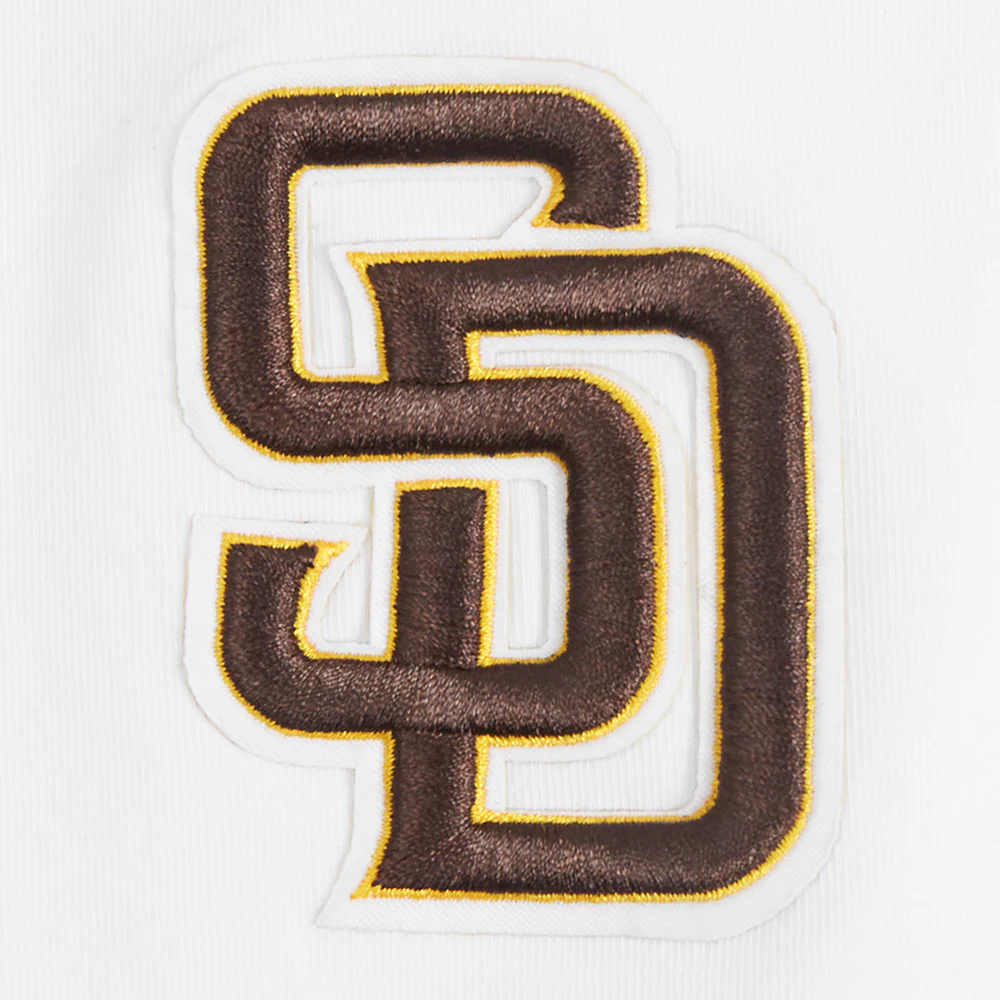 MLB SAN DIEGO PADRES CLASSIC WOMEN'S COTTON BIKE SHORT (WHITE) - Image 5