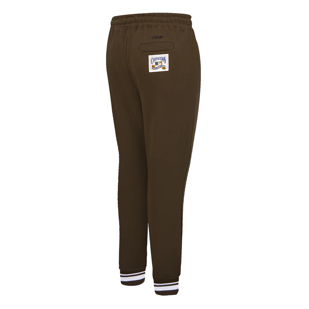 MLB SAN DIEGO PADRES RETRO CLASSIC WOMEN'S RIB SWEATPANT (BROWN) - Image 3