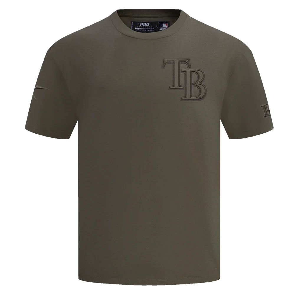 MLB TAMPA BAY RAYS NEUTRAL MEN'S DROP SHOULDER TOP (DARK TAUPE)