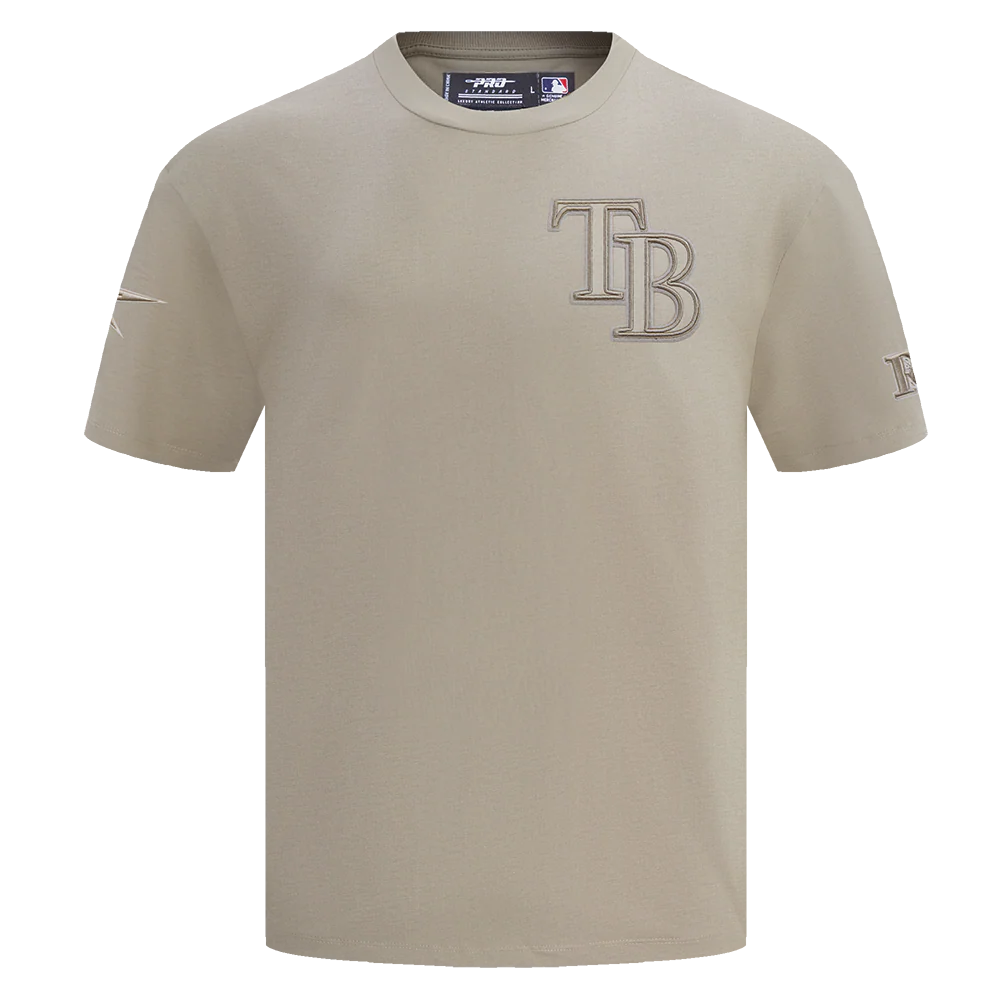 MLB TAMPA BAY RAYS NEUTRAL MEN'S DROP SHOULDER TOP (TAUPE)