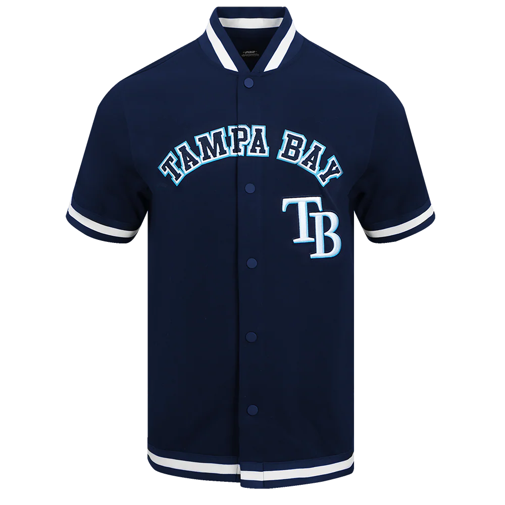 MLB TAMPA BAY RAYS CLASSIC MEN'S WARM UP JACKET (MIDNIGHT NAVY)