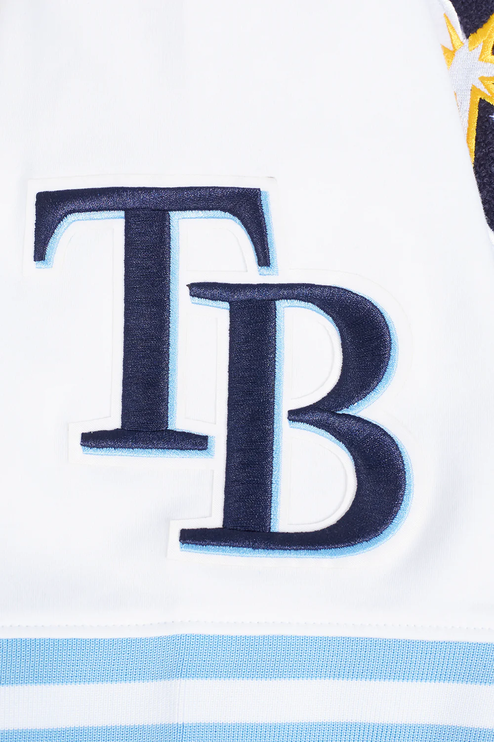 MLB TAMPA BAY RAYS CLASSIC CHENILLE MEN'S TOP (WHITE) - Image 6