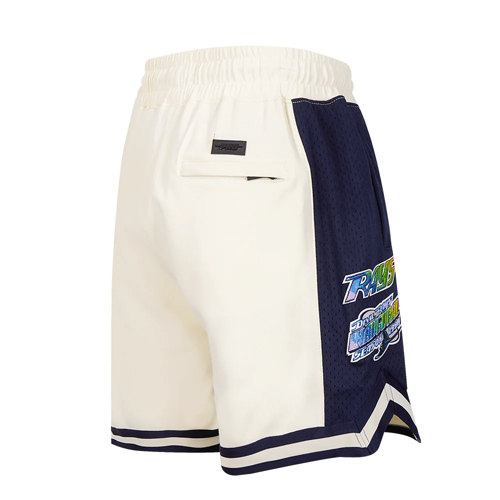 MLB TAMPA DEVIL RAYS RETRO CLASSIC MEN'S 2.0 SHORT (EGGSHELL/ MIDNIGHT NAVY) - Image 3