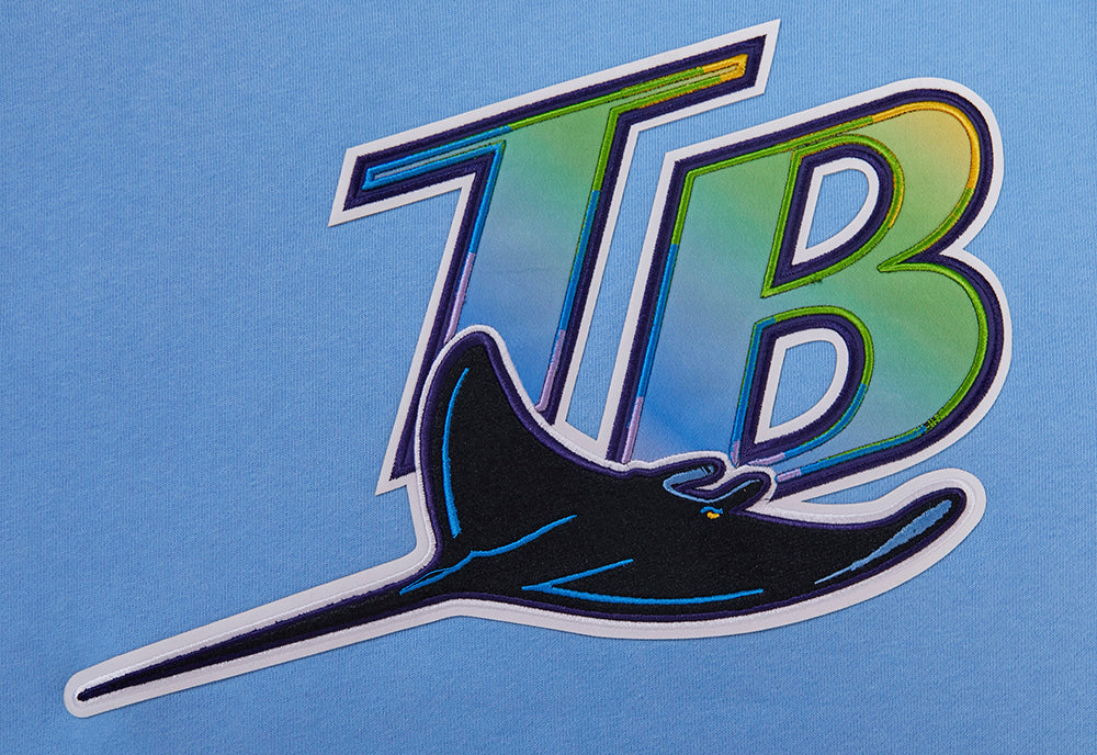 MLB TAMPA DEVIL RAYS RETRO CLASSIC MEN'S PULLOVER HOODIE (UNIVERSITY BLUE) - Image 5