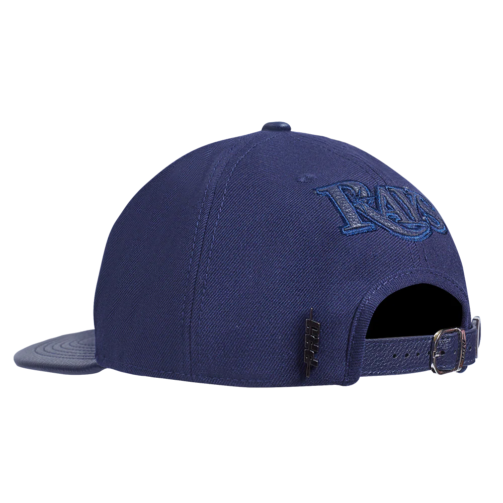 MLB TAMPA BAY RAYS TRIPLE TONAL PRIMARY LOGO STRAPBACK HAT (MIDNIGHT NAVY) - Image 3