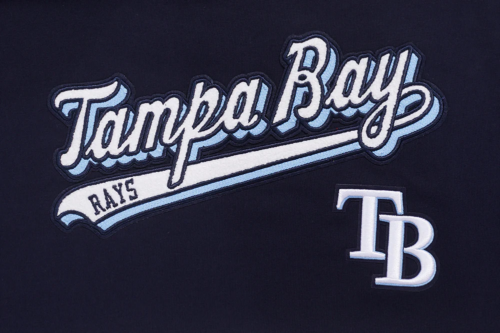 MLB TAMPA BAY RAYS SCRIPT TAIL WOMEN'S BOYFRIEND TOP (MIDNIGHT NAVY) - Image 5