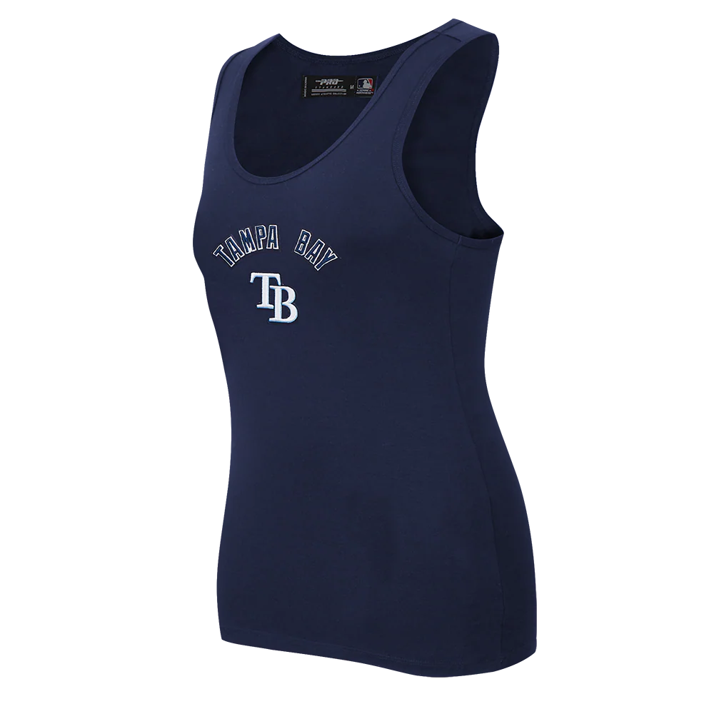 MLB TAMPA BAY RAYS CLASSIC WOMEN'S RELAXED FIT RACERBACK (MIDNIGHT NAVY) - Image 2