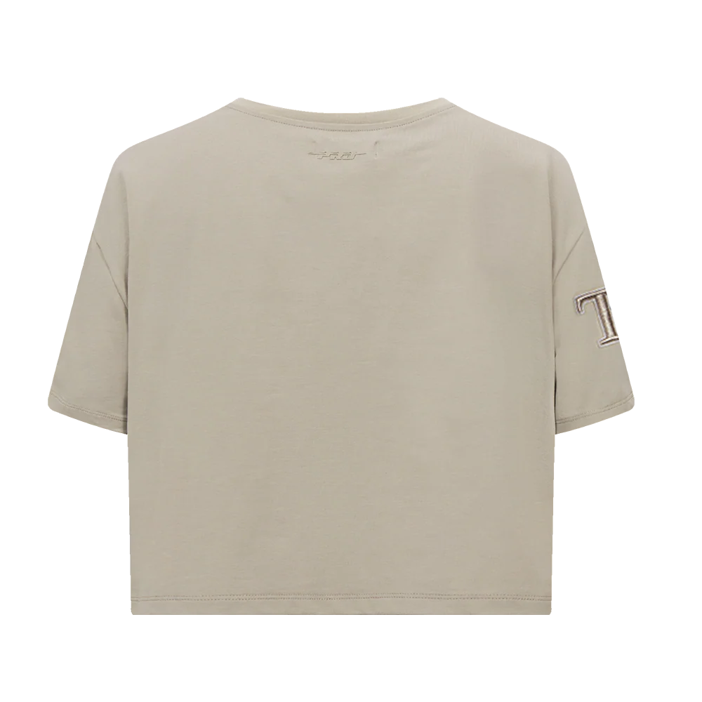 MLB TAMPA BAY RAYS NEUTRAL WOMEN'S BOXY TOP (TAUPE) - Image 3