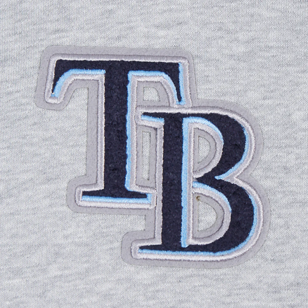 MLB TAMPA BAY RAYS CLASSIC WOMEN'S FLEECE HOODIE DRESS (HEATHER GREY) - Image 5