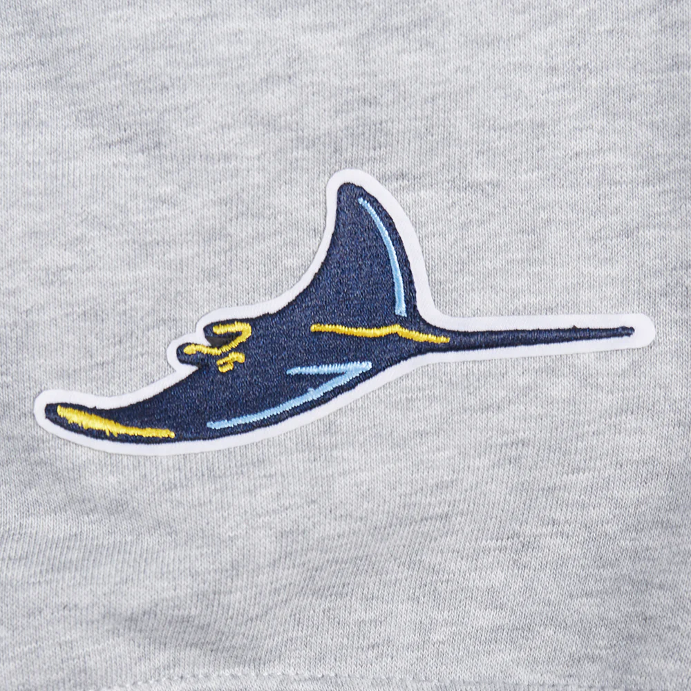 MLB TAMPA BAY RAYS CLASSIC WOMEN'S FLEECE HOODIE DRESS (HEATHER GREY) - Image 7