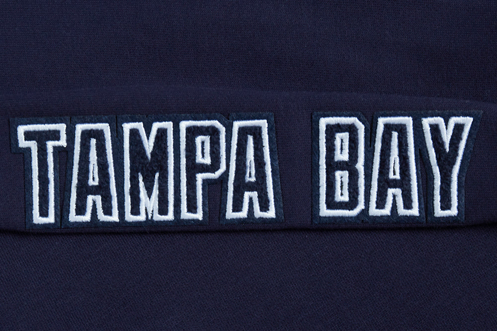 MLB TAMPA BAY RAYS CLASSIC WOMEN'S FLEECE HOODIE DRESS (MIDNIGHT NAVY) - Image 7