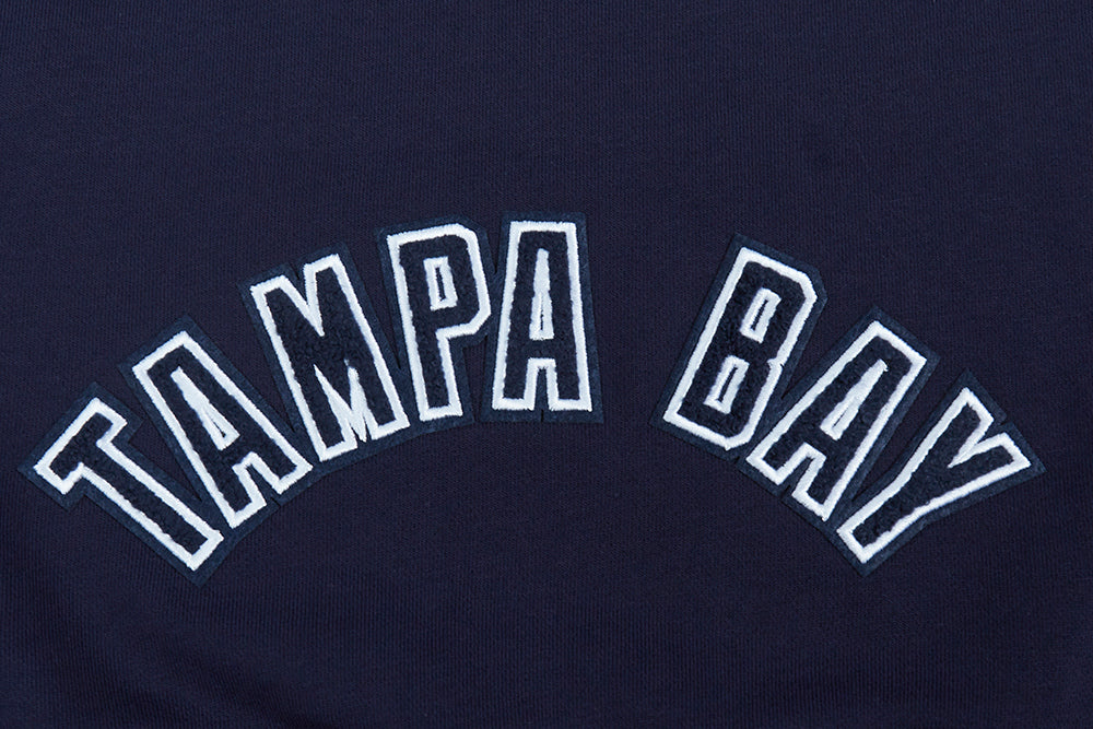 MLB TAMPA BAY RAYS CLASSIC WOMEN'S FLEECE HOODIE DRESS (MIDNIGHT NAVY) - Image 8