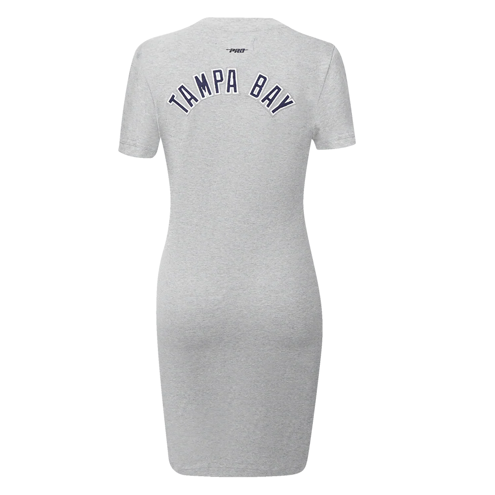 MLB TAMPA BAY RAYS CLASSIC WOMEN'S BODYCON DRESS (HEATHER GREY) - Image 3