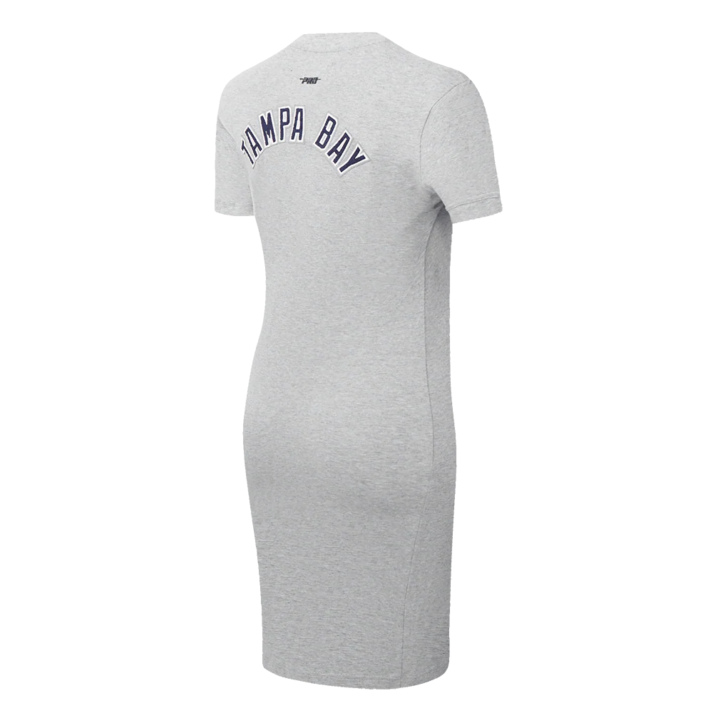 MLB TAMPA BAY RAYS CLASSIC WOMEN'S BODYCON DRESS (HEATHER GREY) - Image 4