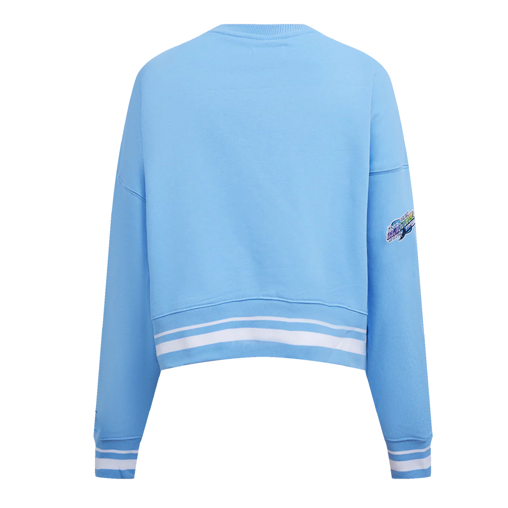 MLB TAMPA BAY RAYS RETRO CLASSIC WOMEN'S RIB CREWNECK (UNIVERSITY BLUE) - Image 4