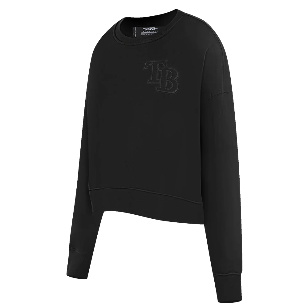 MLB TAMPA BAY RAYS NEUTRAL WOMEN'S CREWNECK (BLACK) - Image 2