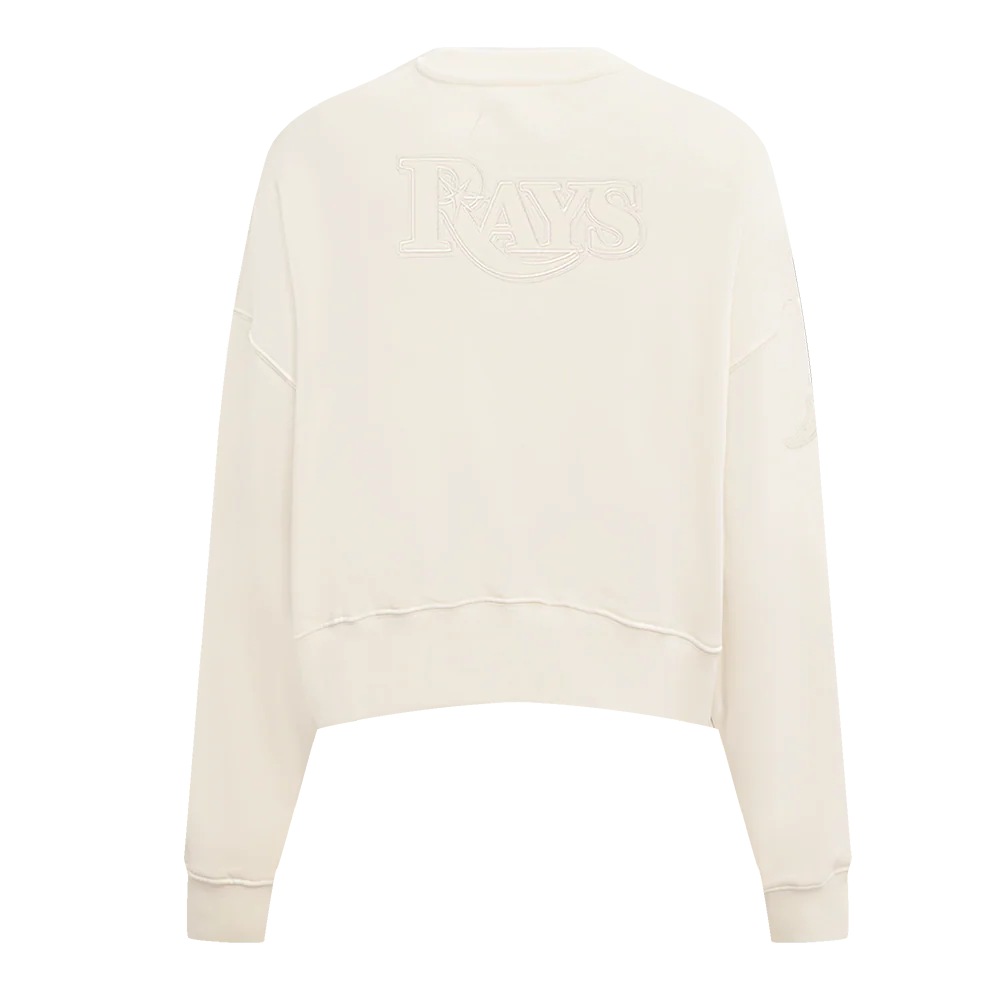 MLB TAMPA BAY RAYS NEUTRAL WOMEN'S CREWNECK (EGGSHELL) - Image 3