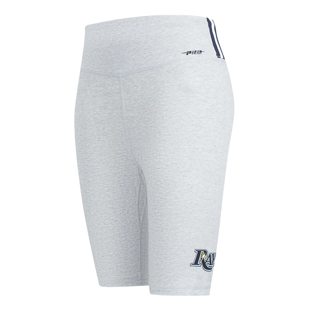 MLB TAMPA BAY RAYS CLASSIC WOMEN'S COTTON BIKE SHORT (HEATHER GREY)